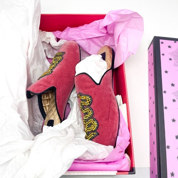 GUCCI Lawrence Velvet Crystal Snake Embroidered Princetown Slippers EU 36.5 - Picture 3 of 9